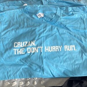 NWOT Cruzan Rum Blue Tshirts Unizex Men’s Women’s